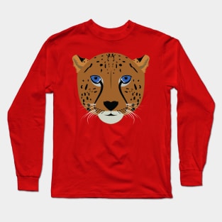 Cheetah face Long Sleeve T-Shirt